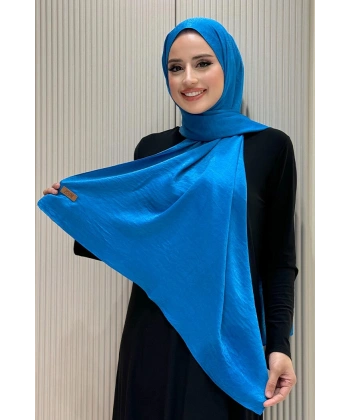 2070 Pamuk Bambu Şal Mavi