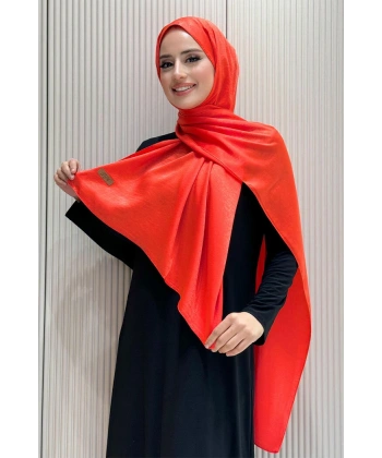 2070 Pamuk Bambu Şal Mercan