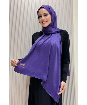 2070 Pamuk Bambu Şal Mor