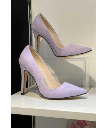 6538 Süet Stiletto Lila