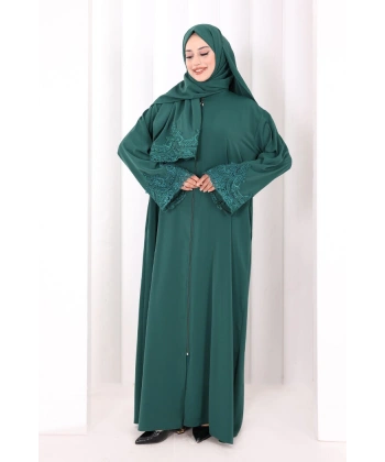 Dantelli Namaz Feracesi 6093 Zümrüt
