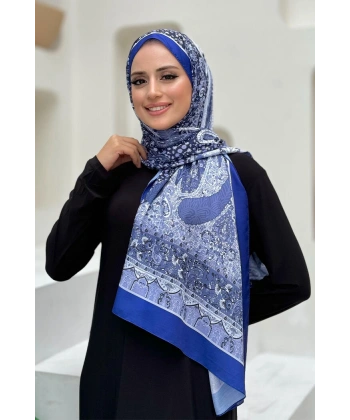 Desenli Pamuk Şal 2065 Saks