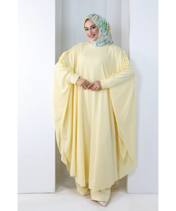 Fırfırlı Yarasakol Takım 8706 Sarı