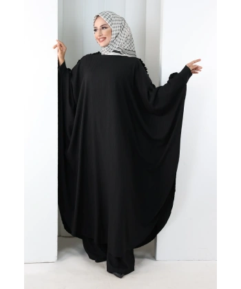 Fırfırlı Yarasakol Takım 8706 Siyah