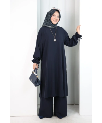 İkili Pantolonlu Takım 8029 Lacivert