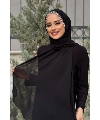İncili Şal 2028 Siyah