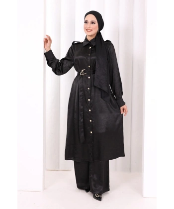 Kemerli İkili Takım 8024 Siyah