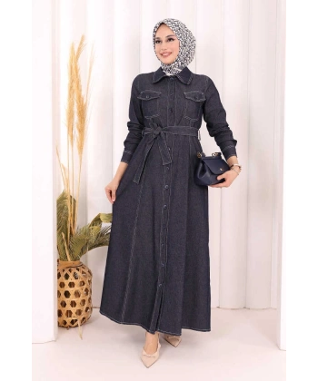 Kot Elbise 7061 Lacivert