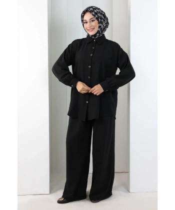 Pantolon Gömlek Takım 8708 Siyah
