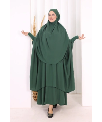 Sufleli Cilbab 6024 Zümrüt