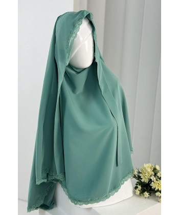 Tek Katlı Dantelli Sufle 6061-3 Açık Mint
