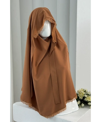 Tek Katlı Dantelli Sufle 6061-3 Tarçın