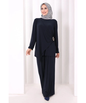 Toka Detaylı İkili Takım 8034 Lacivert