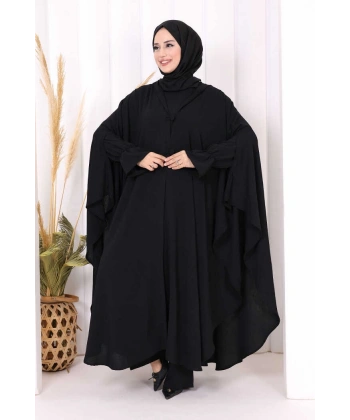 Tunik, Pantolon ve Abaya Üçlü Takım 8663 Siyah