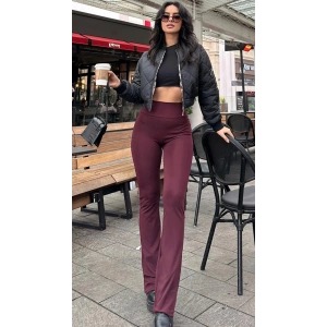 Bordo İspanyol Paça Oysho Tayt