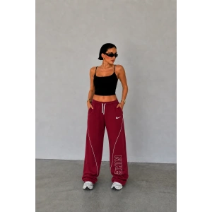 Bordo Nk Arabiyeli Oversize Unisex Eşofman