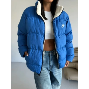 Mavi Nk Oversize Unisex Çift Taraflı Mont