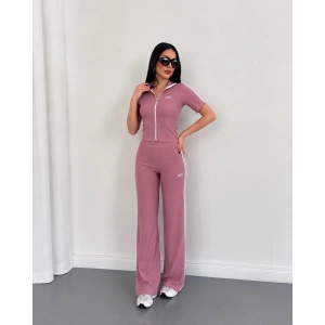 Pembe Alo Çift Şeritli Modal İkili Takım