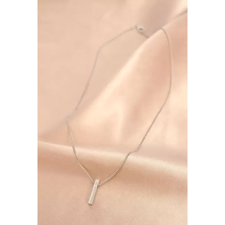 Gümüş Renk Metal Kolye