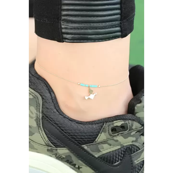 Metal Kuş Figür Tasarımlı Zincirli Hal Hal