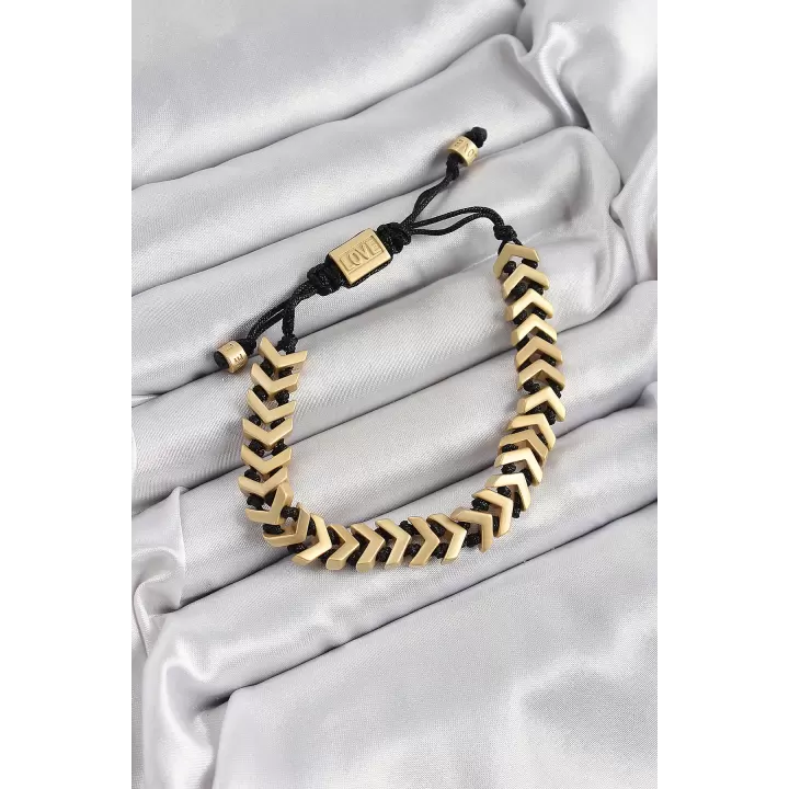 Pirinç Asansörlü Gold Renk Juju Kadın Bileklik