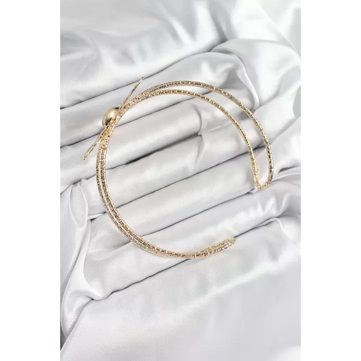 Pirinç Güneş Model Gold Renk Kadın Pazu Bileklik