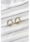 316L Çelik Gold Renk 12 mm Halka Kadın Küpe