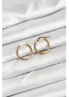 316L Çelik Gold Renk 15 mm Halka Kadın Küpe