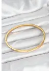 316L Çelik Gold Renk 65 mm İnce Kadın Kelepçe Bileklik