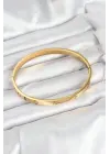316L Çelik Gold Renk 65 mm Kadın Kelepçe Bileklik