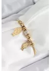 316L Çelik Gold Renk Balık Model Kadın Bileklik