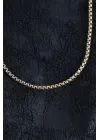 316L Çelik Örme Zincir Model Gold Renk Erkek Kolye