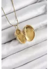 316L Çelik Zincir Açılabilir Anka Kuşu Model Zirkon Taşlı Gold Renk Kadın Kolye