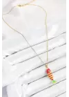 316L Çelik Zincir Karışık Renk Balık Model Gold Kadın Kolye