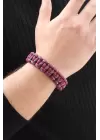 Bordo Mavi Paracord Bileklik