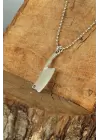 Gümüş Renk Krom Kaplama Kararmaz Balta Tasarım Metal Erkek Kolye