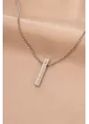 Gümüş Renk Metal Kolye
