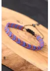 Mor Taşlı Erkek Bileklik