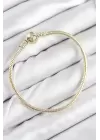 Pirinç Charm Topcuk Model Gold Renk Kadın Bileklik