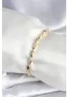 Pirinç Gold Renk Damla Model Kadın Bileklik