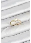 Pirinç Gold Renk Kalpli Model Kadın Yüzük
