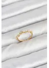 Pirinç Gold Renk Manifest Kadın Yüzük