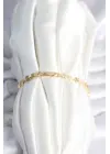 Pirinç Gold Renk Yıldız Model Kadın Bileklik