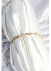 Pirinç Gold Renk Yıldız Model Kadın Bileklik