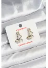 Pirinç Gold Renk Yıldız Model Kadın Küpe