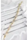 Pirinç Greg Model Zirkon Taşlı Gold Renk VİP Seri Kadın Bileklik