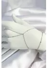 Pirinç Gümüş Renk Parçalı Ezme Zincirli Şahmeran