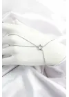 Pirinç Gümüş Renk Zirkon Taşlı Yıldız Model Şahmeran