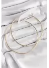 Pirinç Halka Model Gold Renk Kadın Küpe
