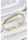 Pirinç Renkli Zirkon Taşlı Kutup Yıldızı Ve Hilal Model Gold Renk Kadın Kelepçe